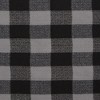 Design Imports Denver Plaid Fringe Scarf - Black & Gray - 2 of 4