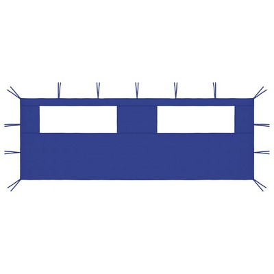 VidaXL Gazebo Sidewall with Windows 19.7'x6.6' Blue