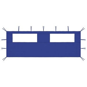 VidaXL Gazebo Sidewall with Windows 19.7'x6.6' Blue - 1 of 4