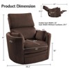 Power Recliner Chair for Living Room,Charging Port,Swivel Rocking Massage - 2 of 4