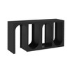 NicBex Modular Console Table,Entryway Table with Rectangular Exterior and Curved Interior Design,Modern Couch Table for Living Room,Black - 2 of 4