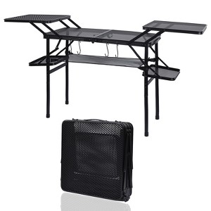 MUKE Portable Folding Camping Table with 4 Side Tables, Lightweight BBQ Prep & Picnic Station with Mesh Storage for Camping & Picnic - 1 of 4
