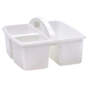 Teacher Created Resources White Plastic Storage Caddy (Pack of 6) - 1 of 1
