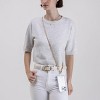 Hello Lux Phone Crossbody Strap - Golden Chain with Beige Faux Leather - 3 of 4
