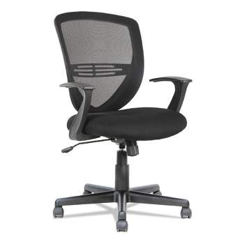 OIF Swivel/Tilt Mesh Mid-Back Task Chair, Supports Up to 250 lb, 17.91" to 21.45" Seat Height, Black