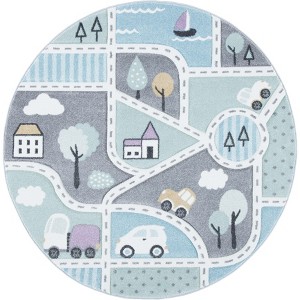 Carousel Kids CRK193 Power Loomed Indoor Rugs - Safavieh Kids - 1 of 4