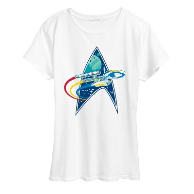 Women's - Star Trek - Enterprise Space Warp Short Sleeve Graphic T-Shirt
