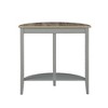 ChicFurnit Console Tables Accent Table Side Table End Table Half Moon Entry Console Table for Living Room, Gray, 13"*26"*28" - 4 of 4