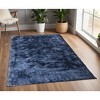 Blue Shag Hand Tufted Area Rug - 2 of 4