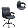 TiramisuBest Adjustable Height Black Faux Leather Office/Home Desk Chair (1pc) - 3 of 4