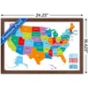 Trends International Map - United States Of America 2022 Framed Wall Poster Prints - 3 of 4