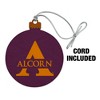 Alcorn Primary Logo Wood Christmas Tree Holiday Ornament - 2 of 4