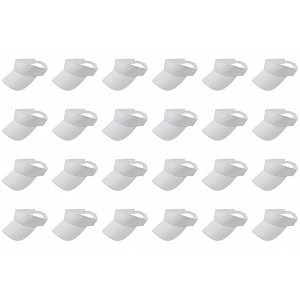 24 Pack Bulk Sun Visors Ideal for Events Teams or Promotions - 1 of 4