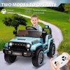 GARVEE 12V Kids Ride On Truck Car, Battery Powered Electric Vehicles with Remote Control, Spring Suspensions, 3 Speeds, LED Lights, Music, MP3 - 2 of 4