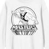 He-Man And The Masters Of The Universe He-Man Circle Frame Crew Neck Long Sleeve Adult White Sweatshirt - 2 of 3