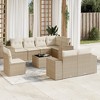 vidaXL Garden Sofa Set Beige PE Rattan Large Modular Garden Sofa Set - 2 of 4