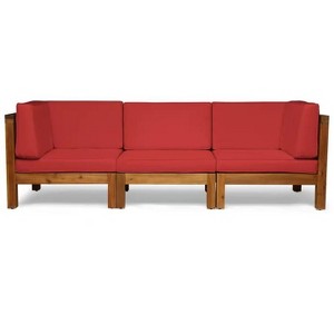 XINGHANZHENXUAN White 3-Piece Patio Sofa Set, Modular Outdoor Sectional for Small Spaces & Balconies - 1 of 4