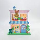 10" Wood Decorative Easter Bunny Garden Shop Figurine - Spritz™