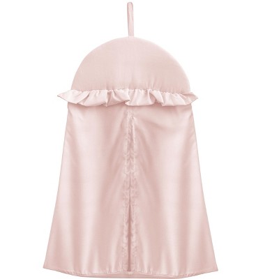 Blush Pink Microfiber Ruched Diamond Toddler Comforter Set