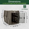 Dakota 283 Canine Rough and Tough Economy Pet Kennel, Heavy Duty Crate for Dogs and Cats with Ventilation Holes, Intermediate, Coyote Granite - 3 of 4