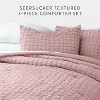 Seersucker Textured Comforter Set, All-Season Down Alternative – Ultra Soft & Lightweight – 3-Piece Set - Becky Cameron - 3 of 4