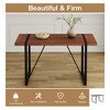 NicBex Modern Rectangular Dining Table for 4-6 Person with Metal Legs, Kitchen Table with Thick Tabletop, Dining Table for Kitchen, Bedroom - 4 of 4