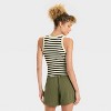Women's Slim Fit Cropped Ribbed Tank Top - A New Day™ - 2 of 3