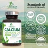 Calcium Supplement with Vitamin D - 1200 mg Calcium Carbonate with 1600 IU of D3 Vitamins - Supports Bone Strength, Teeth - 120 Tablets - 3 of 4