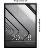 Americanflat 20x28 Picture Frame with Polished Plexiglass - Streamline Collection - Thin Border Picture Frame for Wall Display - Black - 2 of 4