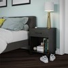 Room & Joy Rockwood Nightstand with Drawer Black Oak - image 3 of 4