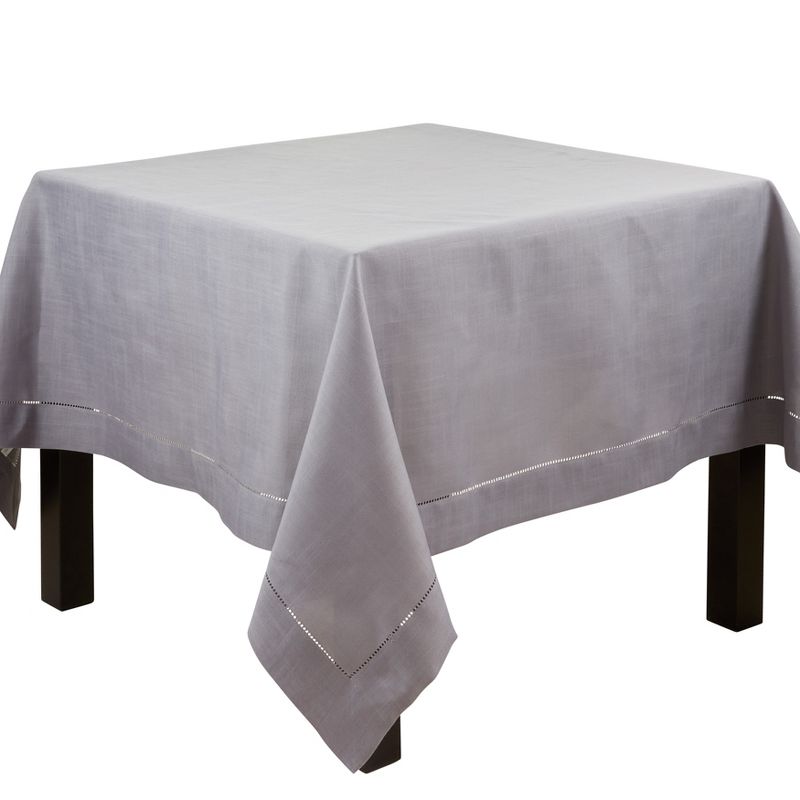Saro Lifestyle Saro Lifestyle Tablecloth With Hemstitched Border Design, 1 of 5