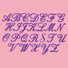 Personalized Linum Kids 100% Polyester SUPER PLUSH Double Brushed Hooded Bathrobe in Purple Script Font - 3 of 4