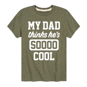 Boys' - Instant Message - Cool Dad He Thinks Short Sleeve Graphic T-Shirt - 1 of 4
