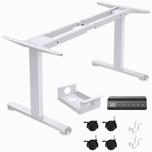 BATHWA Dual Motor Standing Desk Frame - 265lbs Capacity, Cable