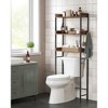 VASAGLE 3-Tier Over-The-Toilet Bathroom Spacesaver Storage Rack Standing Shelf Organizer - 4 of 4