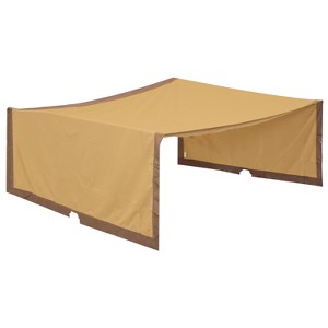 Sunnydaze 9 x 12 Polyester Retractable Pergola Canopy Shade - 1 of 4
