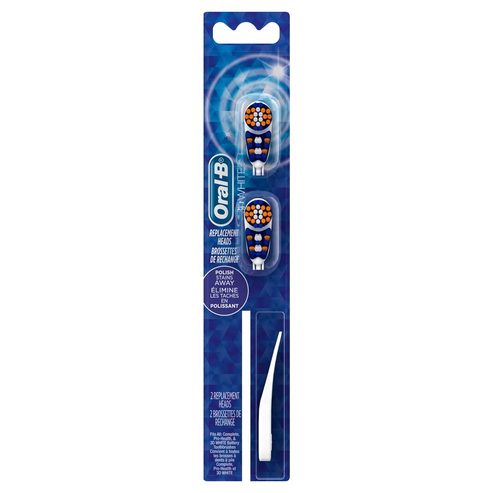 UPC 069055837313 product image for Oral-B 3D White Battery Power Toothbrush Replacement Heads - 2ct | upcitemdb.com