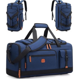 3-in-1 Sports Duffle Bag with Shoe & Laptop Compartments, Anti-Theft Weekender Carry-On Backpack for Travel & Gym - 1 of 4
