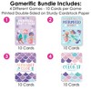 Big Dot of Happiness Mermaid Party Games Bundle Pack, Birthday Party Activities & Games for Girls, Mermaid Coloring Activity, 4 Games for 10 Guests - 3 of 4
