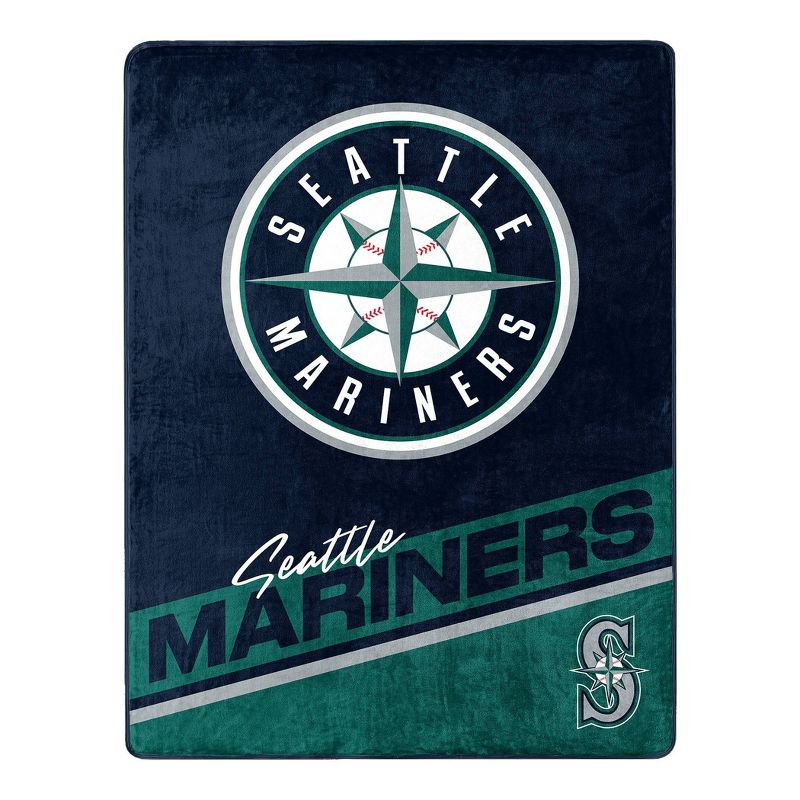 MLB Seattle Mariners 46&#34;x60&#34; Spirited Silk Touch Throw Blanket, 1 of 4