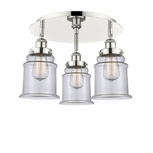 Canton - 3 Light Flush Mount In Industrial Style-10.75 Inches Tall and 17.75 Inches Wide - 1 of 1