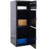 Vynxaria Black Freestanding Parcel Mailbox - Secure Multi-Compartment Drop Box, 44.5" Tall - 3 of 4
