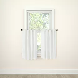 2pk 42"x36" Light Filtering Honeycomb Curtain Tiers White - Threshold™