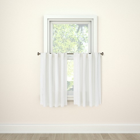lower half window curtains