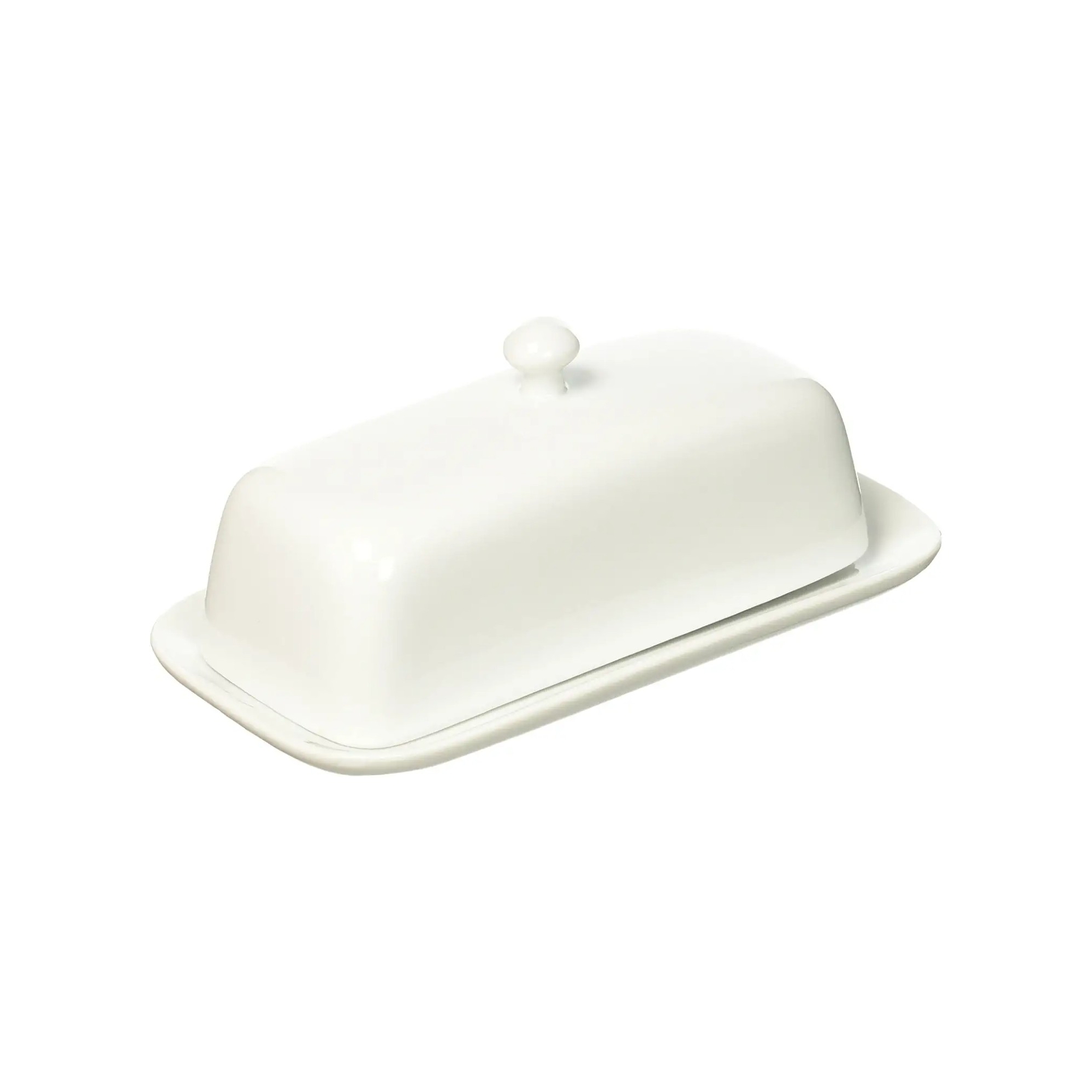 Bia Cordon Bleu 901114 Porcelain Covered 2-Piece Butter Dish 8.25" X 3.5" White