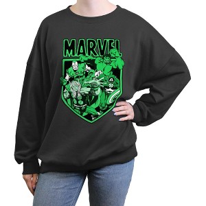 Junior's Marvel Lucky Squad Sweatshirt - 1 of 3