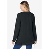 Woman Within Plus Size High Pile Fleece Sweatshirt - 3 of 4