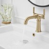 BWE Double Handle Industrial Style Bathroom Faucet Lavatory Mixer Tap Commercial Vanity - 4 of 4