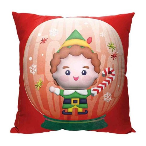 Warner Bros. Elf I Love You Snow Globe Throw Pillow 18x18 Inches - image 1 of 2