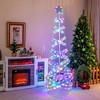 Costway 7 FT Outdoor Spiral Christmas Tree Pre-lit Christmas Tree with 341 LED Lights - image 2 of 4